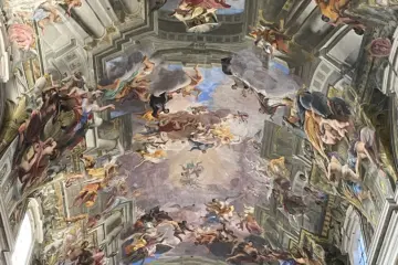 Andrea Pozzo ceiling fresco and illusionistic architecture at Sant'Ignazio di Loyola, Rome