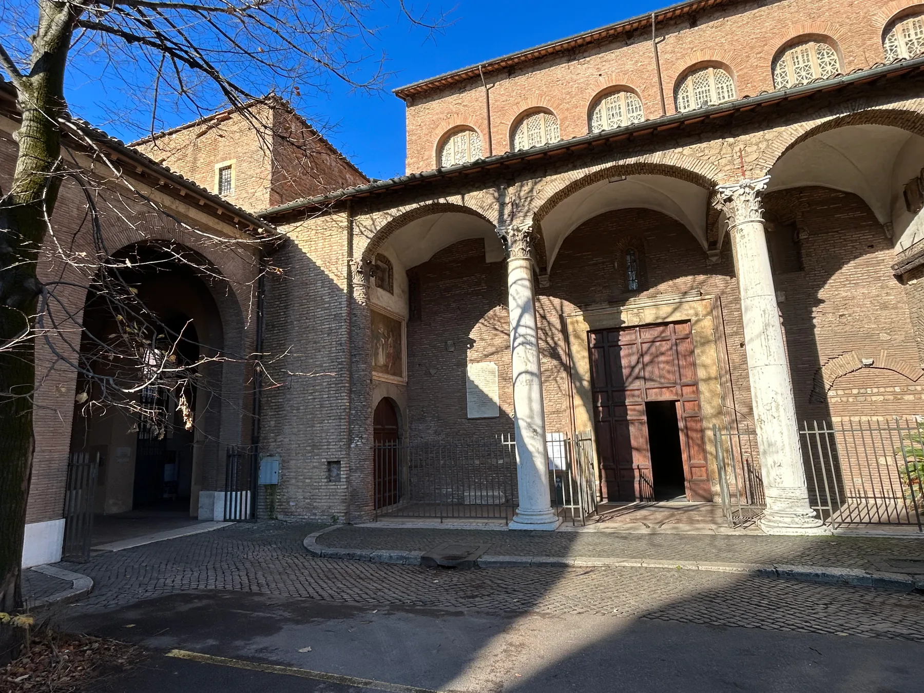 Entrance portico of Santa Sabina on the Aventine, Rome