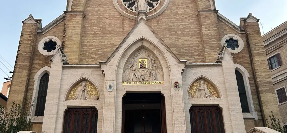 Mass in English in Rome: Churches, Times and Visitor Guide 45 Facade of the Church of St Alphonsus Liguori, Rome