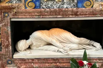 Stefano Maderno's reclining statue of St Cecilia in Santa Cecilia in Trastevere, Rome