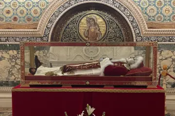 Tomb of Pope Pius IX at St Lawrence Outside the Walls, Rome