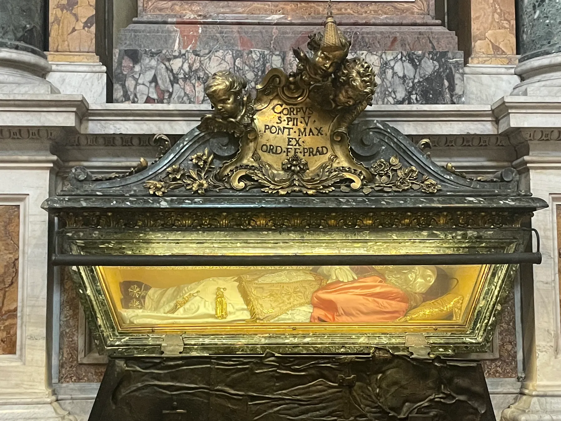 Tomb of Pope Saint Pius V in the Basilica of St Mary Major, Rome