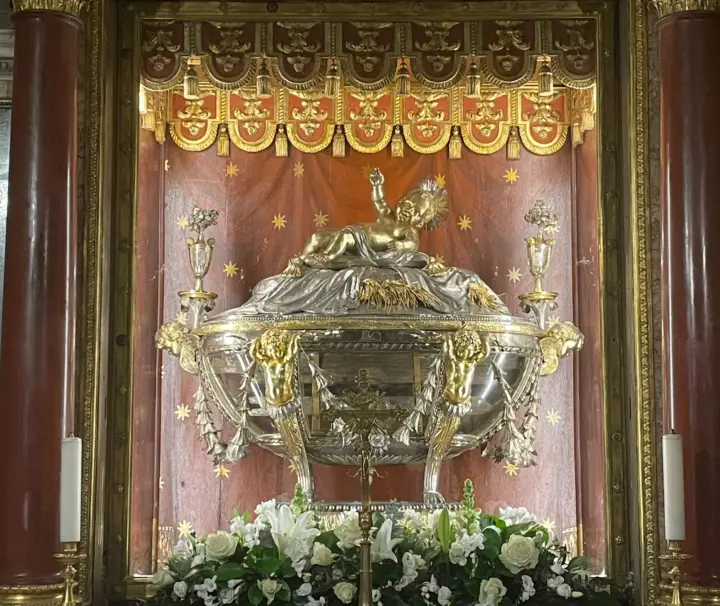 Sacred Crib reliquary in the Basilica of St Mary Major, Rome