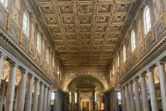 Nave of St Mary Major Basilica, Rome